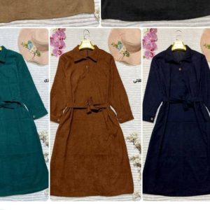 فروشگاه ناتا کفتان بلند کمربنددار